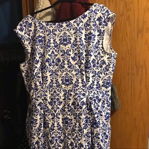 Lovely blue and white dress